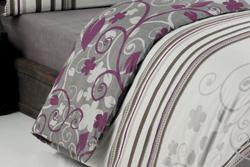 Oblie�ky bavlna issimo Home CALANTHE HNEDO FIALOV�